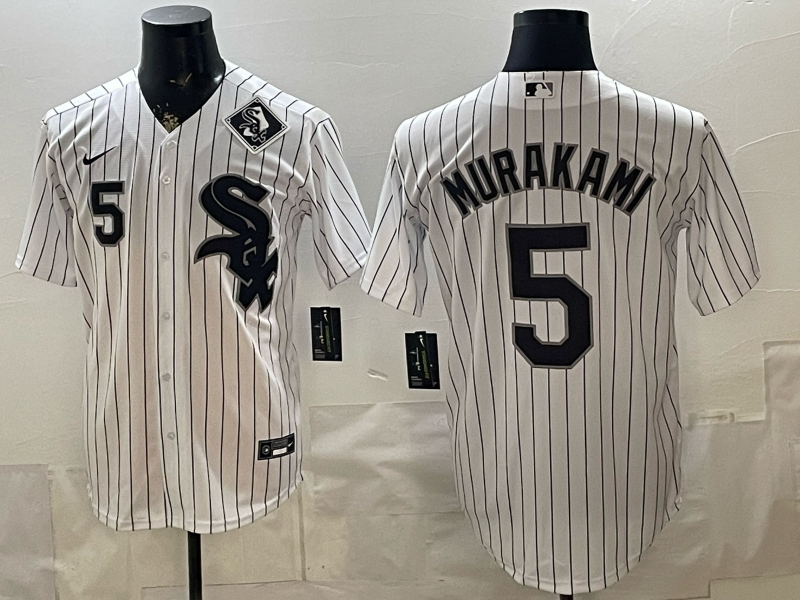 2026 Men Nike Chicago White Sox #5 Murakami white MLB Jersey 0522054